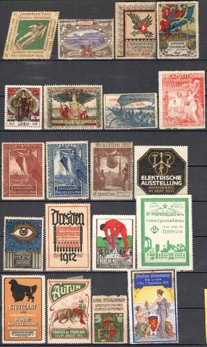 EI2510 Interesting lot of WW commemorative poster stamps