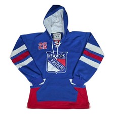 Old Time Hockey New York Rangers #26 Jimmy Vesey NHL Hoodie Jersey Mens Medium 