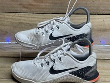 Nike Womens Metcon 4 924593-103 White Running Shoes Lace Up Low Top Size 6.5