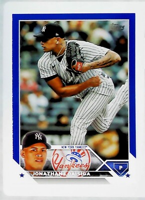 2023 Topps Update BLUE PARALLEL US227 JONATHAN LOAISIGA NEW YORK