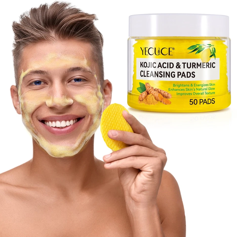 Exfoliante facial exfoliante con ácido kójico y cúrcuma 50 almohadillas Top Seller EE. UU. Foto 4 de 4