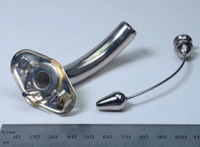Gilbert Surgical #150 Jackson Trachea Tube Size 9 Silver Plated Stainless