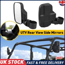 2x UTV Rear View Side Mirrors 1.75"-2" Roll Bar For Kubota RTV900 X900 X1100C