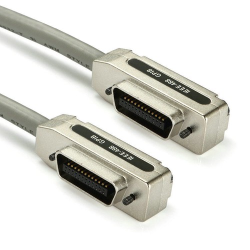 0.5M 1M 2M 3M 5M IEEE-488 Cable GPIB Cable Grey color metal hood  NEW  - Bild 1 von 8