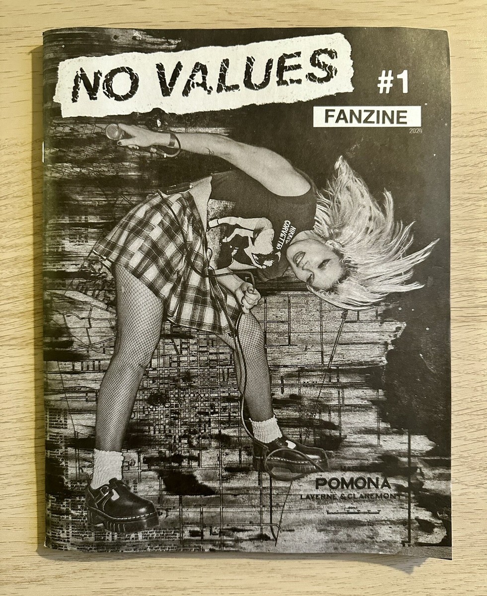 No Values Festival Fanzine Magazine 2024 #1 Misfits TSOL Black
