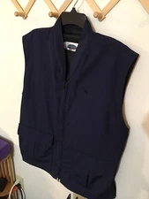 L / *XL ~ Gary Nesse Outdoor World Micro Suede Concealed Carry Vest ~ Navy ~ USA