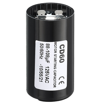 Motor Start Kondensator 88-108uF/Mfd 125V 50/60Hz CD60 Betriebskondensator
