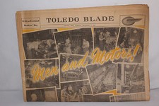 Toledo Blade Newspaper, Dec 9, 1952 Willys Jeep, Overland Dealers's Day Issue