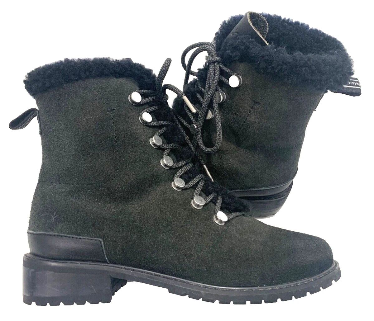 Mens EMU Australia black sheepskin boots Mens Size 11/Women’s 12 EMU Australia Stinger Mini Lava Water-Resistant Sheepskin  main image 3