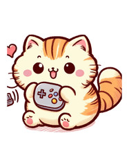 Wall decal sticker cute cat wall sticker 18 x 18 cm large