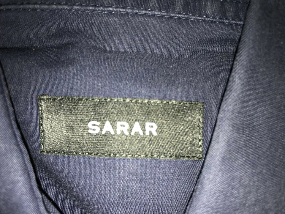 Мужская рубашка Sarar Getzner с длинным рукавом темно-синяя L 40 хлопок SLIMFIT - Изображение 4 из 4