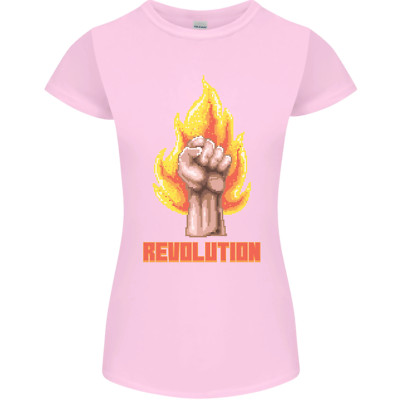 Pixelated Revolution Anarchy Anarchist 99% Damen Petite Cut T-Shirt
