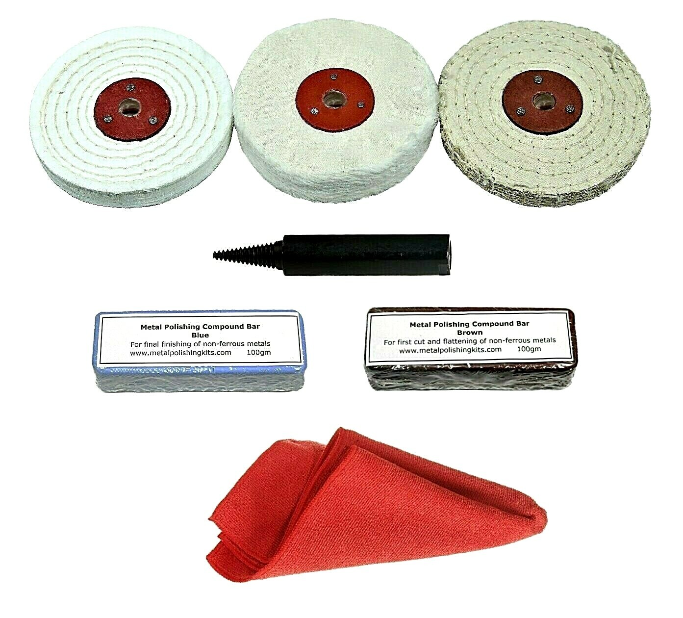 Angle Grinder Car Polisher Aluminium Alloy Polishing Buffing Kit 4" x 1