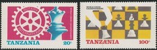 Lot 5644 - Tanzania 1986 World Chess Championship MNH stamp set of 2