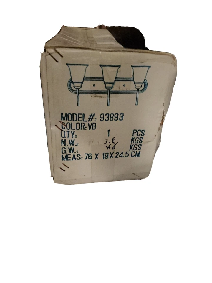 Tocador de 3 luces de níquel satinado Yosemite 93893  Foto 3 de 3