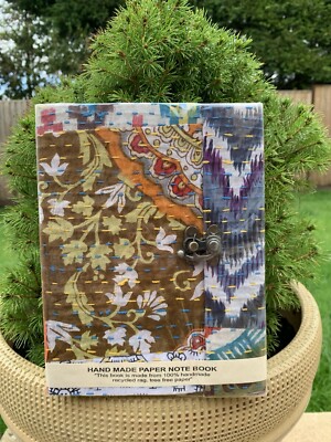   Handarbeit aus recycelten Materialien - Kantha Tagebuch / Journal / Notizbuch  