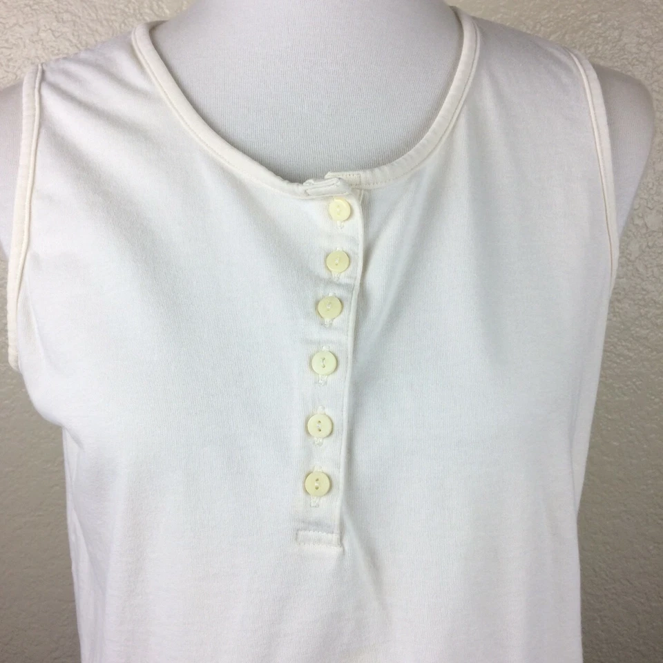 Top Marsh Landing para mujer marfil sin mangas talla L Foto 2 de 4