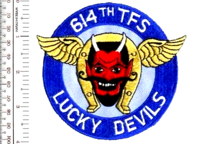 U.S Air Force USAF 614th Tactical Fighter Squadron TFS Lucky