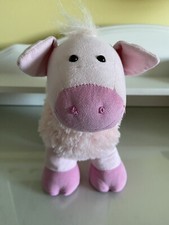 Vintage Animal Alley Pink Pig Plush Stuffed Animal Farm 2005