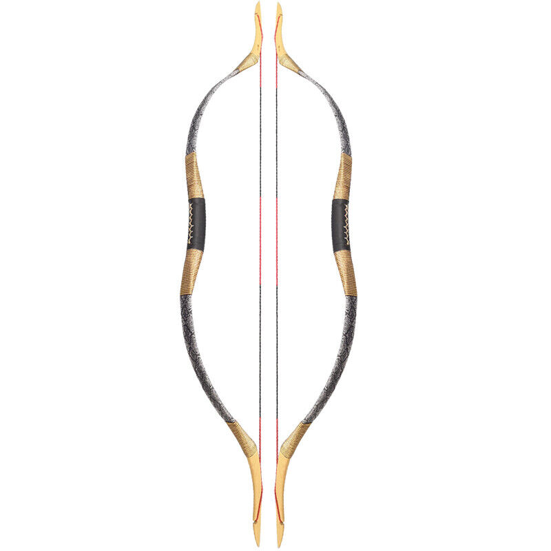 25-55lbs Traditional Recurve Bow Longbow Mongolian Horsebow