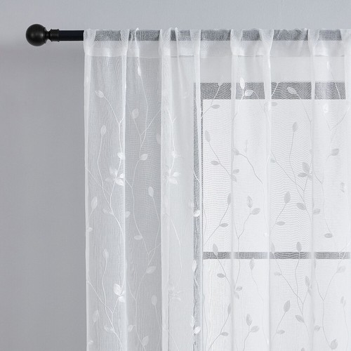 2/1 Piece 4 Colors Sheer voile Window Elegance Curtains drape treatment 4 Sizes‡ - Picture 12 of 26