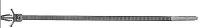 Push-Mount Cable Ties 8'' Length 50 lbs Tinsel Strength 1/4 Hole 25/PK