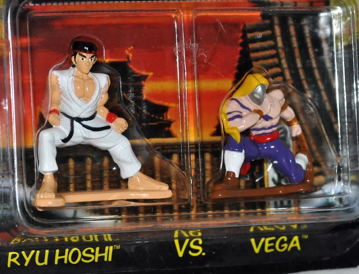 Movie 1994 Capcom Street Fighter Ryu Hoshi vs. Vega metal figures MOC 81099