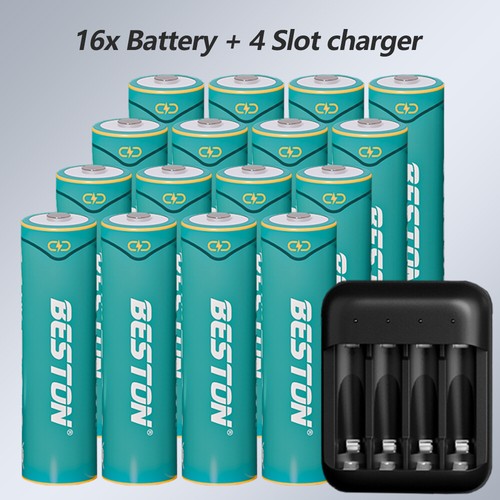 1,5V TYP-C Wiederaufladbare AA Lithium Batterie 3600mwh Li-Ion Batterien Ladegerät Set - Bild 33 von 34