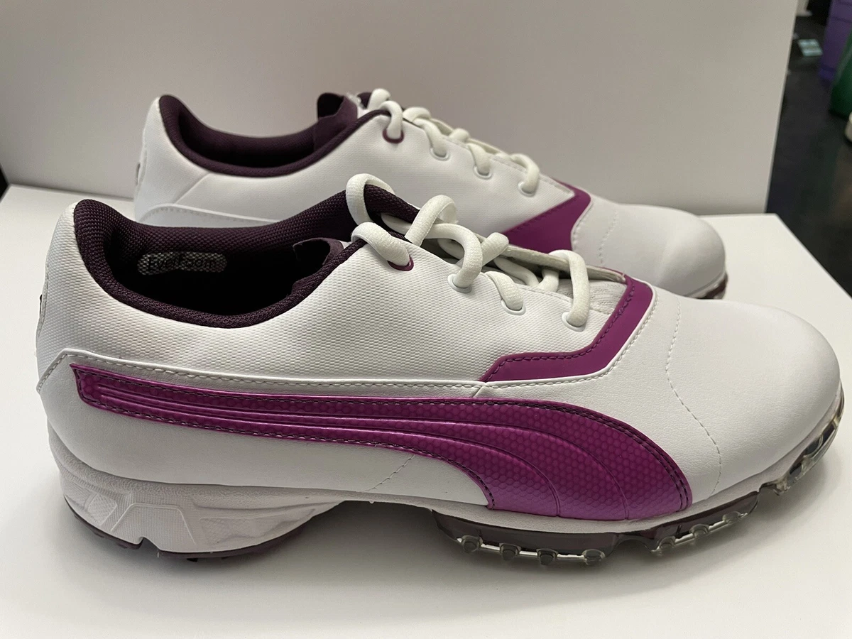Womens purple top puma golf shoes