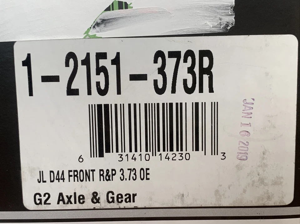 G2 1-2151-373R Front Ring & Pinion 3.73 Jeep Wrangler JL Dana 44 - Image 4 of 4