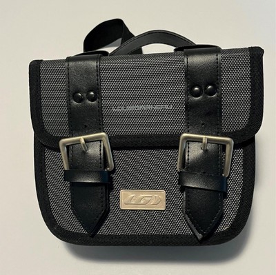 NEW! Louis Garneau LG black gray nylon bike bicycle bag - Square