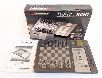 Kasparov Turbo King Chess Computer 1987 Saitek Electronic elektronisches Schachbrett
