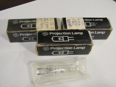 1 New General Electric GE FCS Projector Projection Lamp Bulb 24v 150w & 2 Used