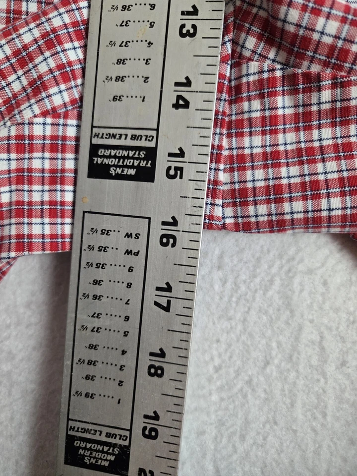 Pantalones Cortos Roundtree Yorke Etiqueta Dorada a Cuadros Para Hombre Talla 42 Algodón Rojo Foto 4 de 4