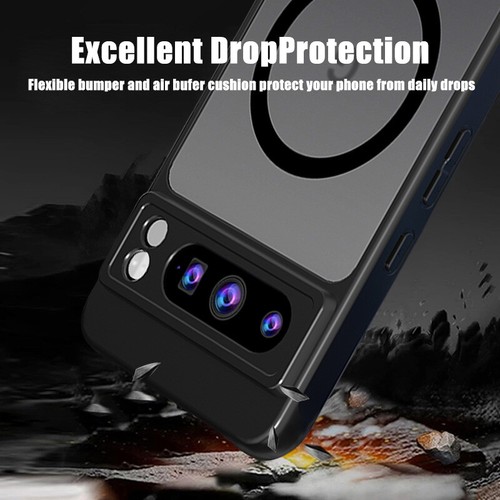 Flower Patterned Magnetic Phone Case For Google Pixel 9 Pro XL 9A 8A 8 7A Cover - Picture 9 of 17