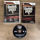 Guitar Hero 5 (Nintendo Wii, 2009) Complete With Manual Tested