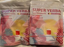 2-Super Yerba, Yerba Mate Instant Tea Powder, Raspberry Lemonade BBD 7/27. A