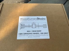 CBN GRINDING WHEEL 180 GRIT / 1.5 inches W X 8-inches DIA  [SKU: CBN 8180 RF]