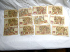 Lot of Foreign Currency Banknotes Mixed Assortment  1949 France 100 Francs V424