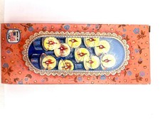 10 Tea Lights In Metal Cups Long Burning Made In USA Stunning Box