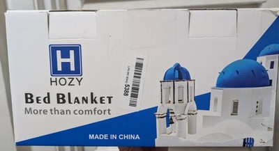 HOZY Soft Blanket Twin/Twin XL Flannel Fleece Twin (90 IN x 66 IN), Red NWOT