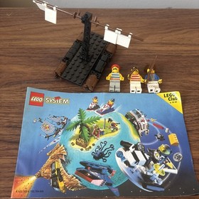 Lego 6257 Pirates  Castaway's Raft incomplete with Manual Box promo book 1989