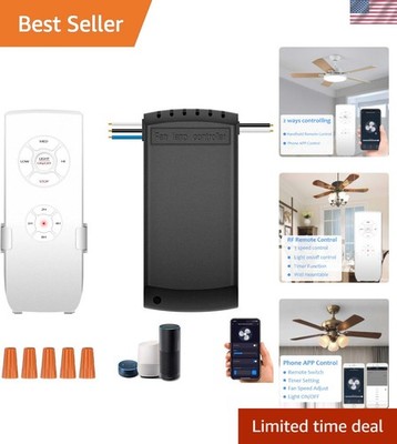 Universal WiFi Ceiling Fan Remote Control Kit - Voice Control & App Compatible