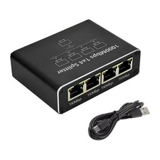 New RJ45 Gigabit Ethernet Splitter 1000Mbps LAN Network Internet 1 to 4 Port