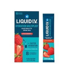 Liquid I.V. Hydration Multiplier Vegan Powder Electrolyte Supplements-Strawberry
