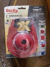 Korky 3070BP Large 3" Universal Toilet Flapper 2X Long Life Red Rubber NEW