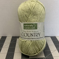 Caron Country Yarn Merino Wool Blend 004 Green Sheen 3oz 185yds New
