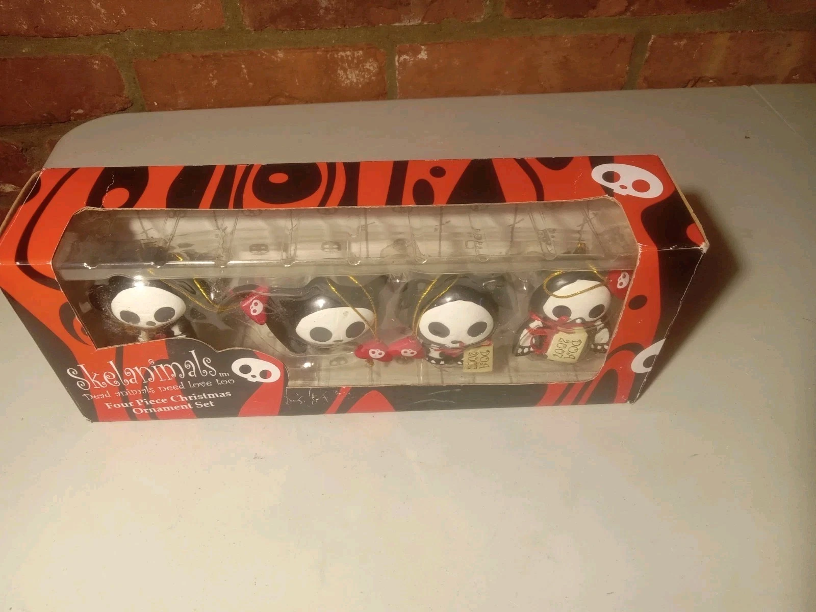 "SKELANIMALS" Kurt S. Adler Four Piece 2007 Christmas Ornament Set, New! image 8