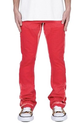 MNML- Men s Flare Denim, B404, Size 40, Red, NWT!