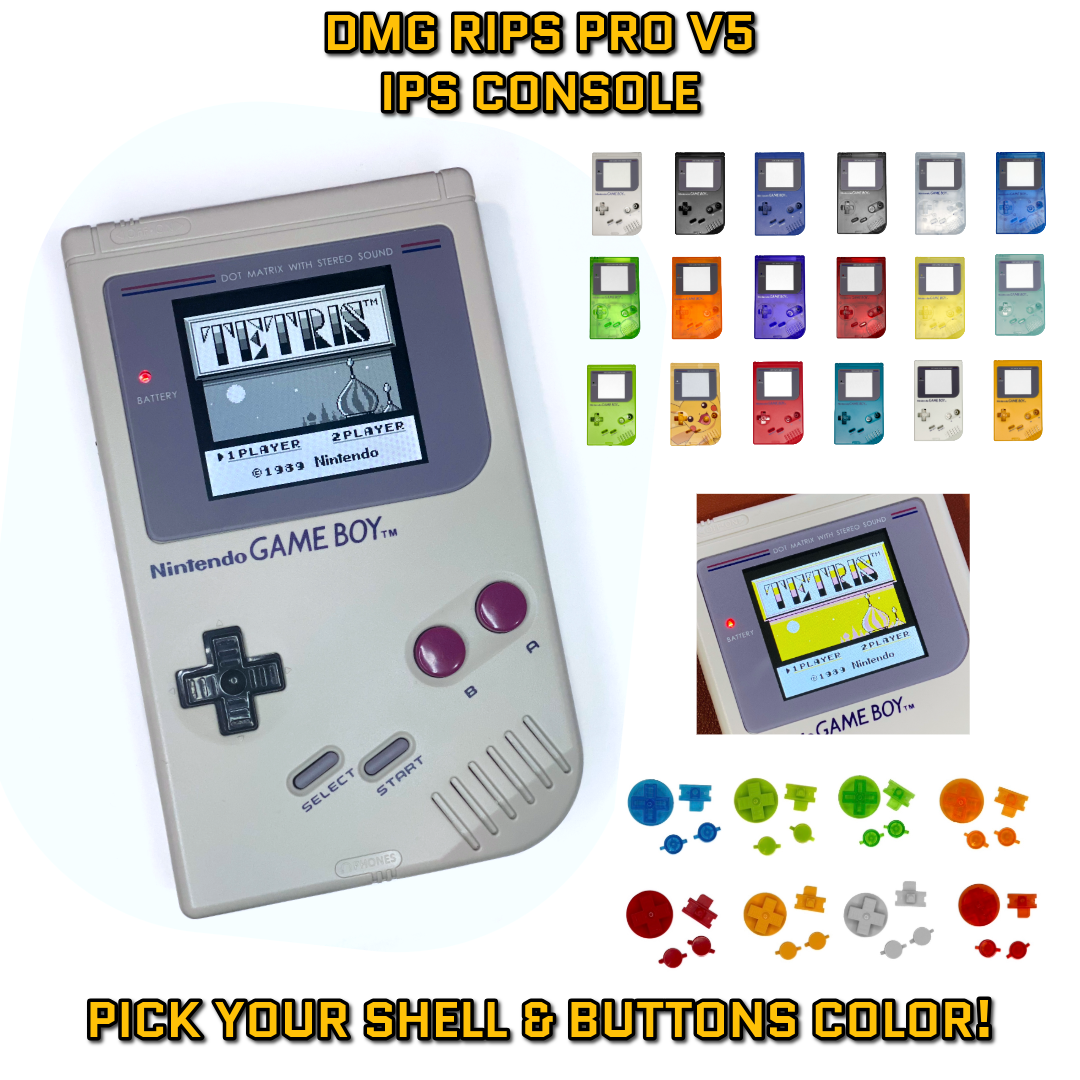 Nintendo Game Boy Original DMG V5 PRO IPS Backlight System PICK